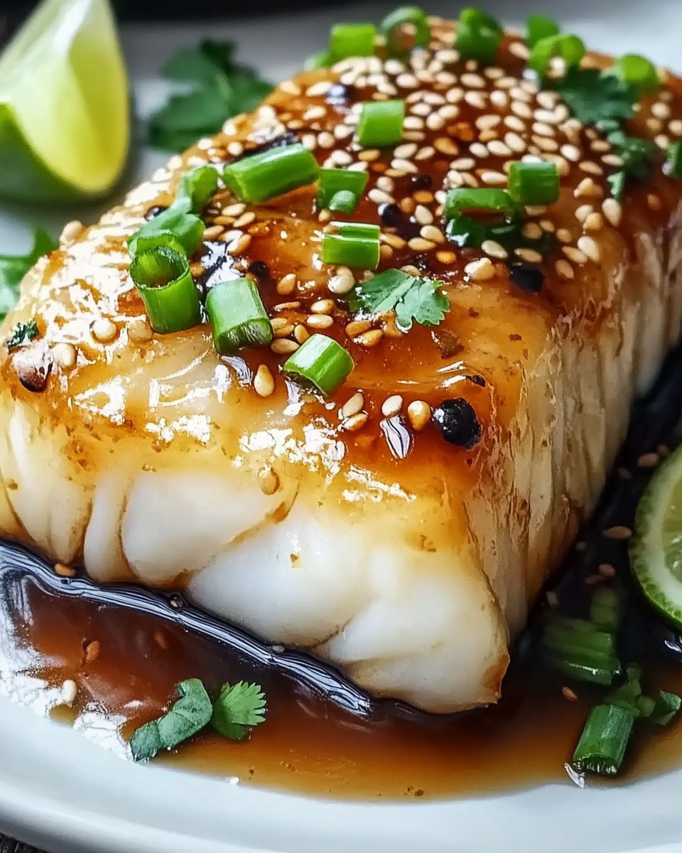 Flavorful Ginger Soy Glazed Cod