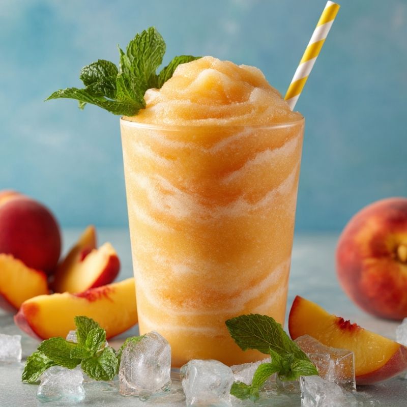 Frozen Peach Slurpees