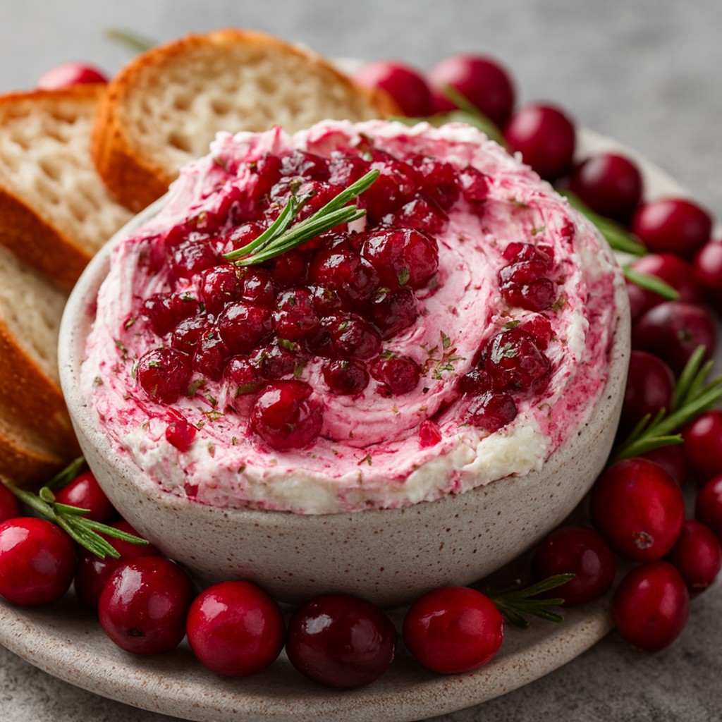 Whipped Cranberry Cream Cheese Spread