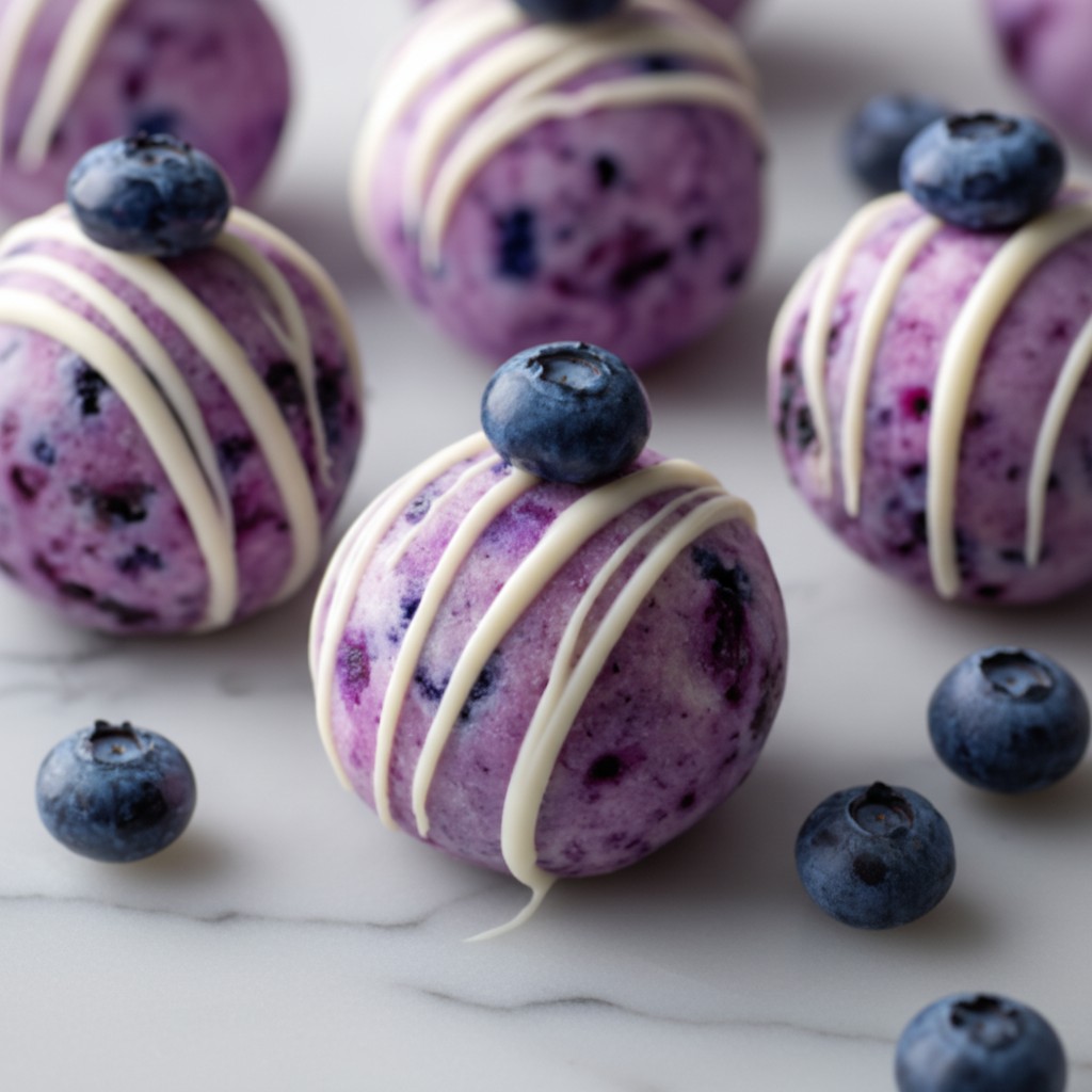 Delicious Blueberry Cheesecake Protein Bites