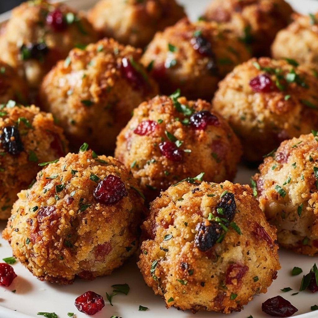Flavorful Turkey Stuffing Balls