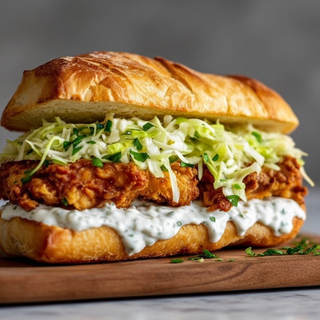 Crispy Chicken Caesar Sandwich