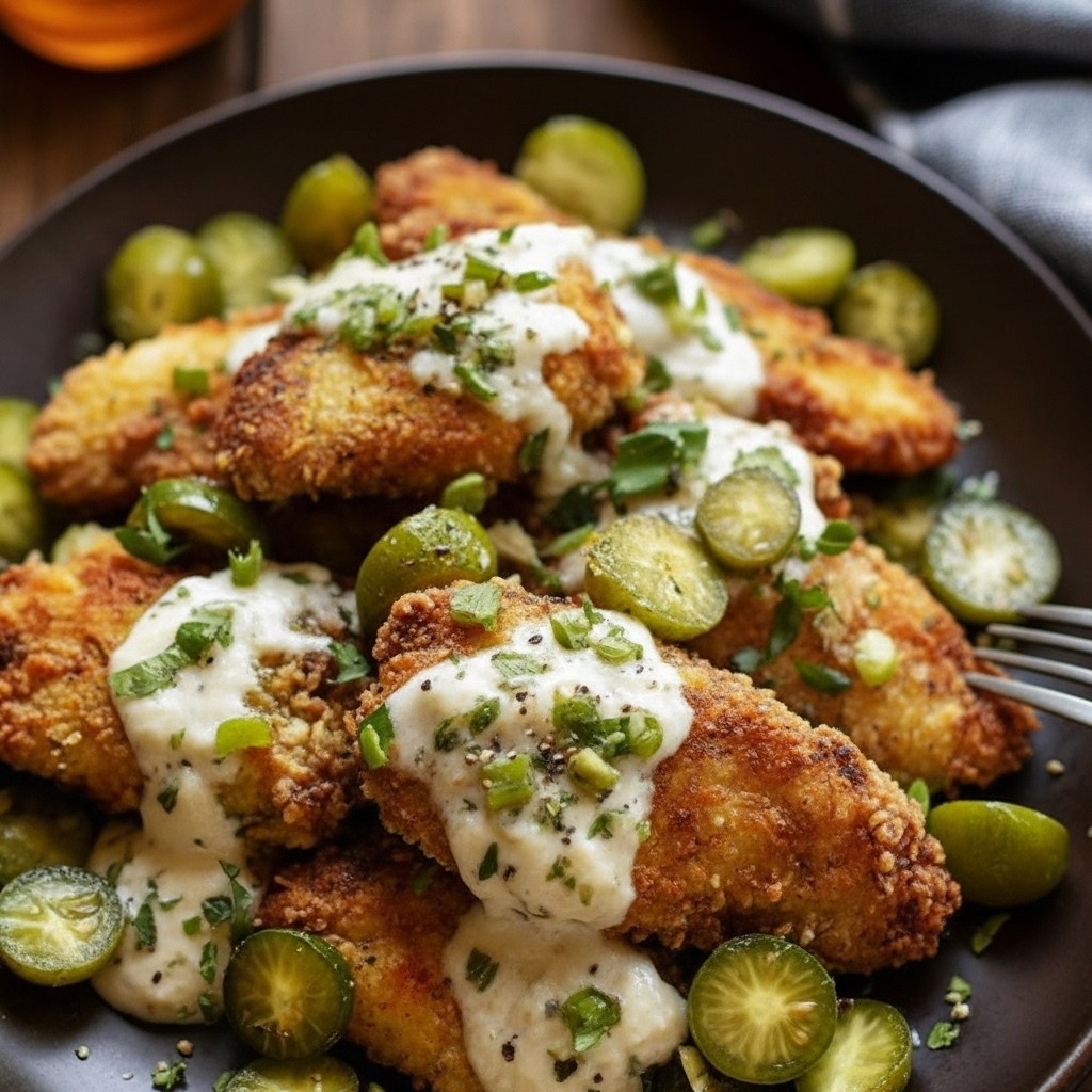 Delicious Dill Pickle Parmesan Chicken