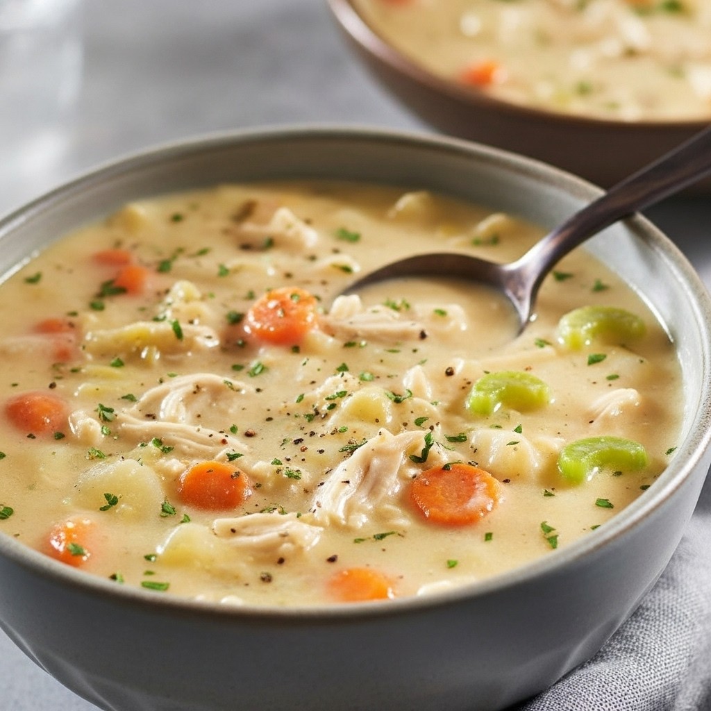 Delicious Chicken Pot Pie Soup