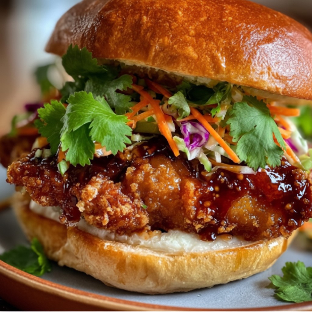 Crispy Thai Fried Chicken Sandwich