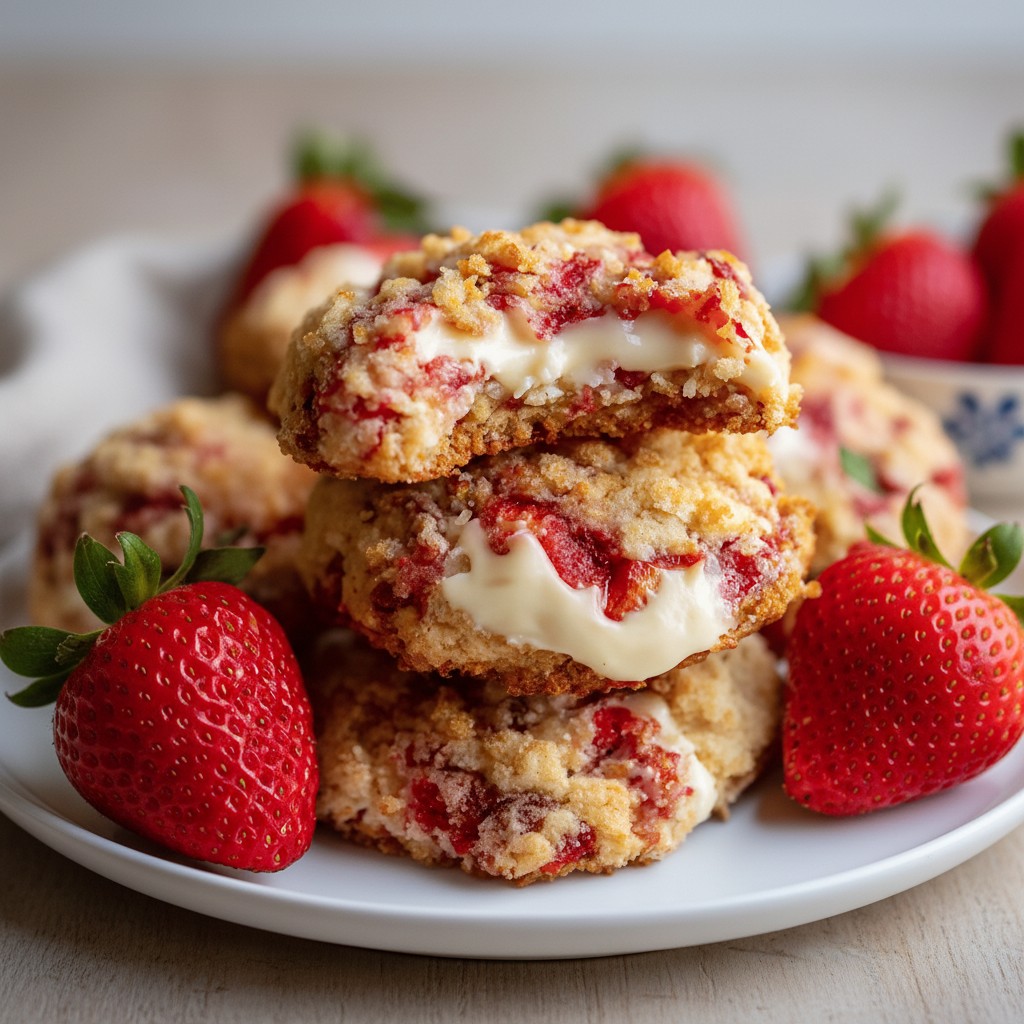 Delicious Strawberry Crunch Cookies
