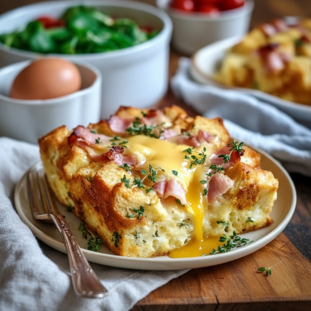 Creamy Eggs Benedict Casserole