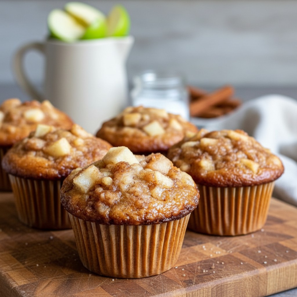 Moist Cinnamon Greek Yogurt Muffins