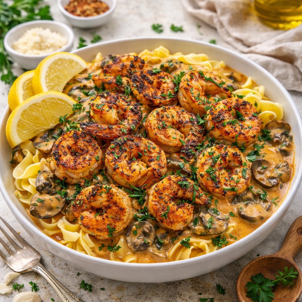 Delightful Shrimp Stroganoff