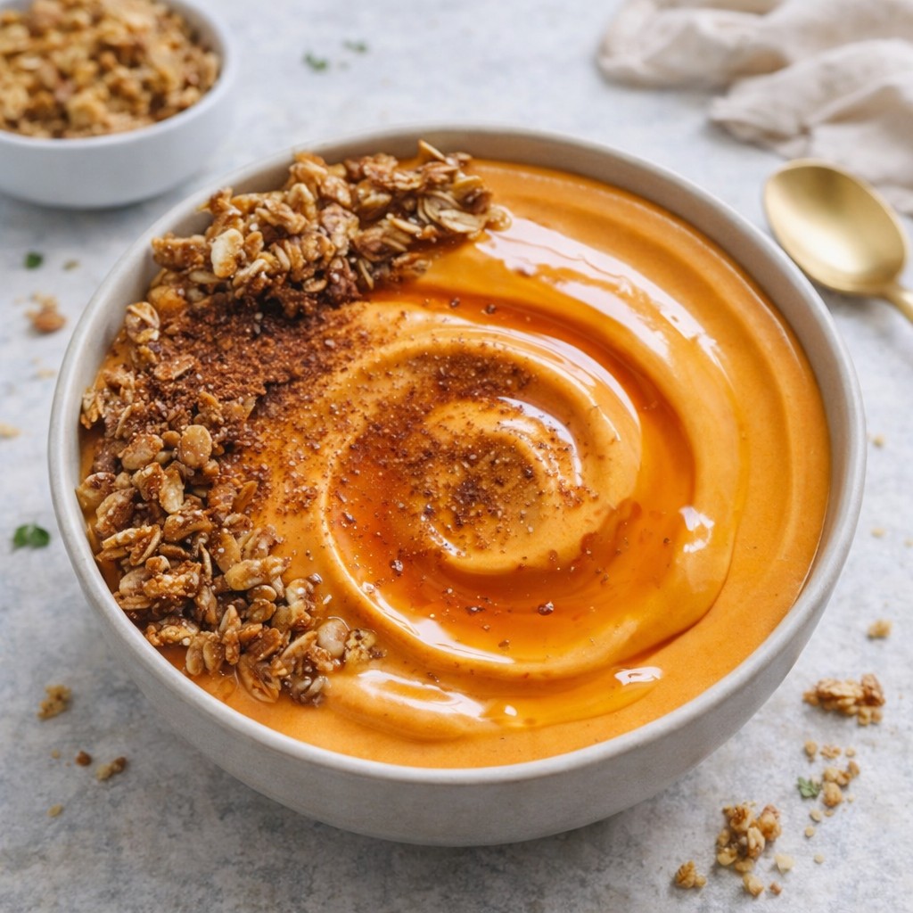 Easy Pumpkin Whipped Cottage Cheese Breakfast Bowl