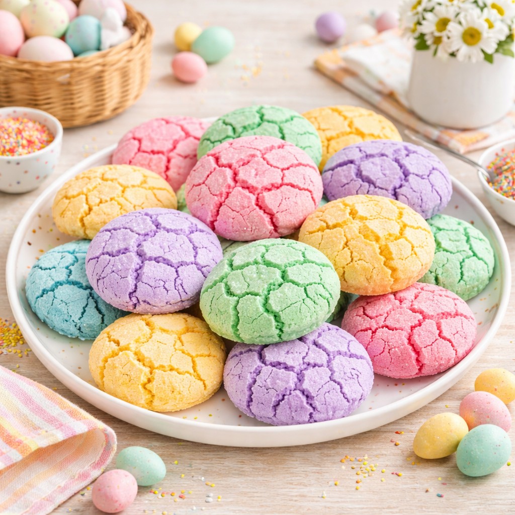 Springtime Crinkle Cookies